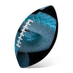 Turquoise Snake Print Rugby Ball