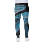 Turquoise Snake Print Scuba Joggers