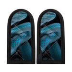 Turquoise Snake Print Skillet Handle Cover