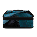 Turquoise Snake Print Small Lunch Bag