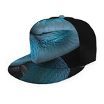 Turquoise Snake Print Snapback Cap