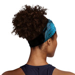 Turquoise Snake Print Sports Headband