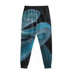 Turquoise Snake Print Sweatpants