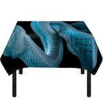 Turquoise Snake Print Tablecloth