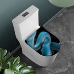 Turquoise Snake Print Toilet Lid Cover