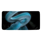 Turquoise Snake Print Towel