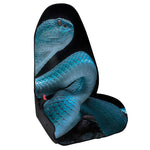 Turquoise Snake Print Waterproof Car Seat Cover