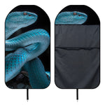 Turquoise Snake Print Waterproof Car Seat Cover