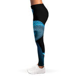 Turquoise Snake Print Women's Leggings