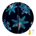 Turquoise Snowflake Pattern Print Basketball