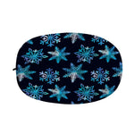 Turquoise Snowflake Pattern Print Car Side Mirror Covers
