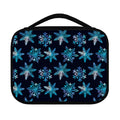 Turquoise Snowflake Pattern Print Classic Bible Case