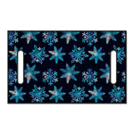 Turquoise Snowflake Pattern Print Golf Cart Seat Cover