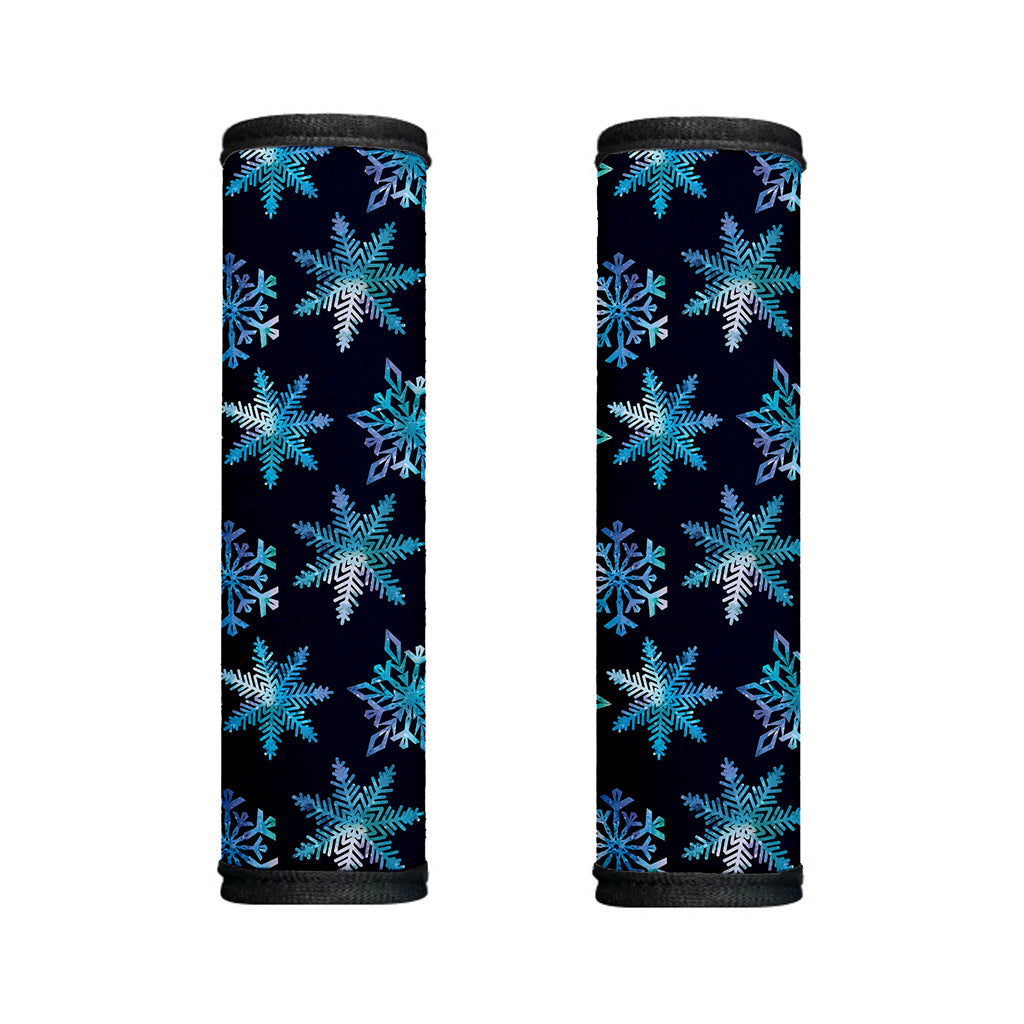 Turquoise Snowflake Pattern Print Handle Covers