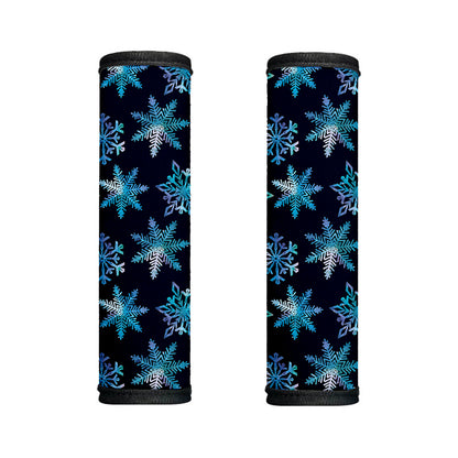 Turquoise Snowflake Pattern Print Handle Covers
