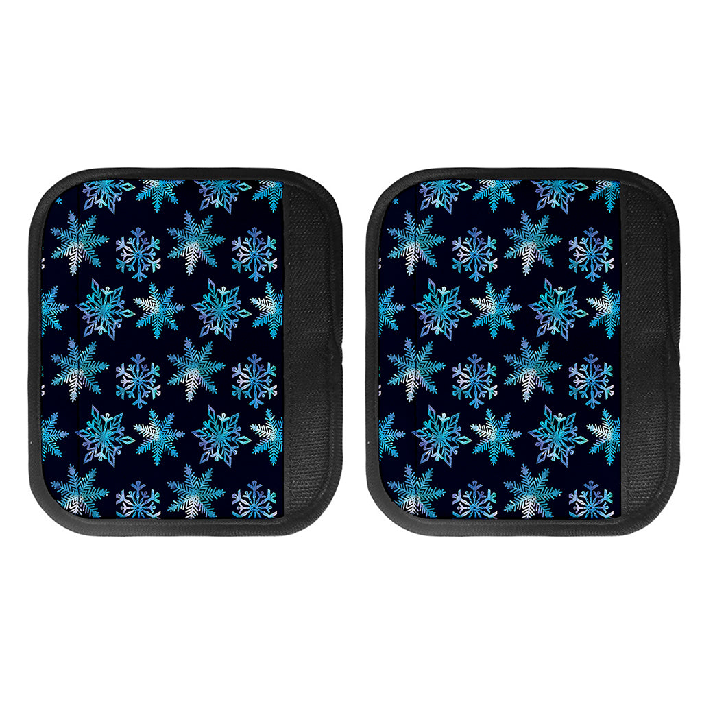 Turquoise Snowflake Pattern Print Handle Covers