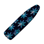 Turquoise Snowflake Pattern Print Ironing Board Cover