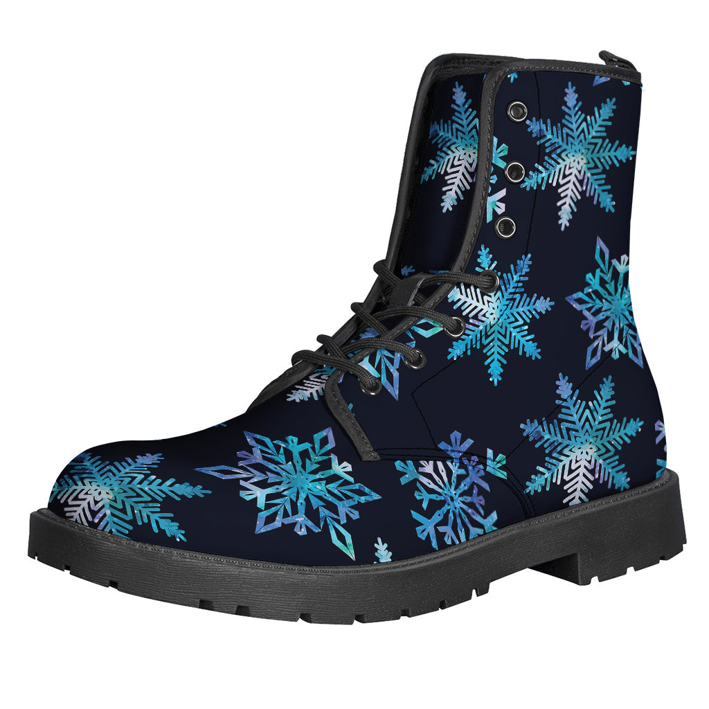 Turquoise Snowflake Pattern Print Backpack