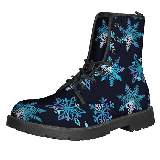 Turquoise Snowflake Pattern Print Backpack