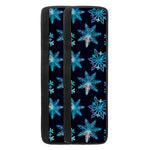 Turquoise Snowflake Pattern Print Refrigerator Handle Covers