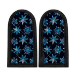 Turquoise Snowflake Pattern Print Skillet Handle Cover