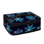 Turquoise Snowflake Pattern Print Small Lunch Bag