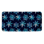 Turquoise Snowflake Pattern Print Towel