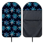 Turquoise Snowflake Pattern Print Waterproof Car Seat Cover