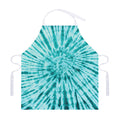 Turquoise Tie Dye Print Adjustable Apron