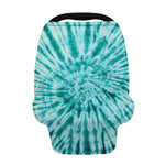 Turquoise Tie Dye Print Baby Seat Cover