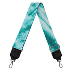 Turquoise Tie Dye Print Bag Strap