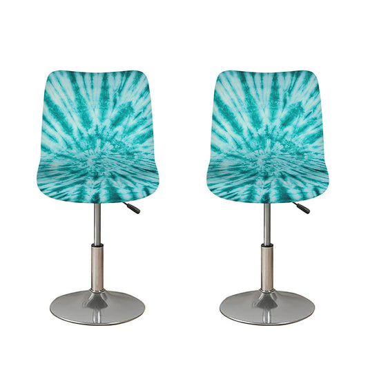 Turquoise Tie Dye Print Bar Stool Covers