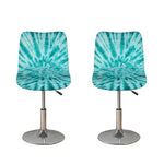 Turquoise Tie Dye Print Bar Stool Covers