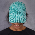 Turquoise Tie Dye Print Baseball Cap