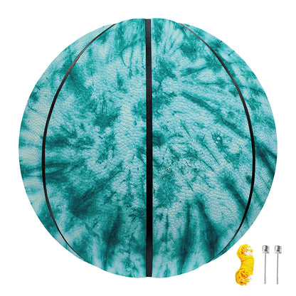 Turquoise Tie Dye Print Basketball