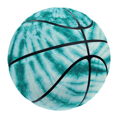 Turquoise Tie Dye Print Basketball