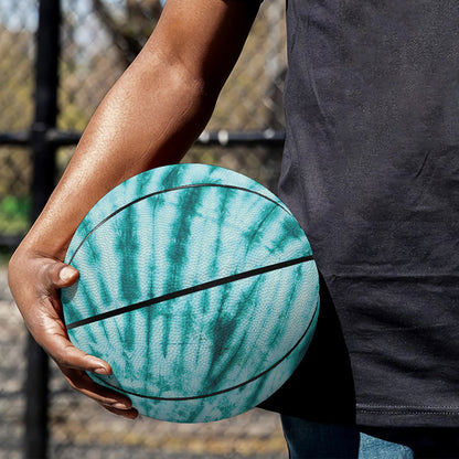 Turquoise Tie Dye Print Basketball