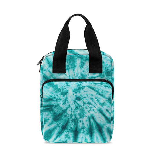 Turquoise Tie Dye Print Bible Tote Bag