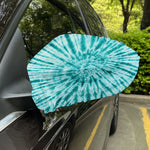 Turquoise Tie Dye Print Car Side Mirror Covers