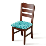 Turquoise Tie Dye Print Chair Cushion Cover