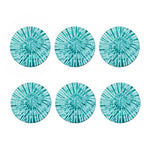 Turquoise Tie Dye Print Coaster Set