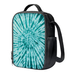 Turquoise Tie Dye Print Crossbody Lunch Bag