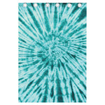 Turquoise Tie Dye Print Curtain