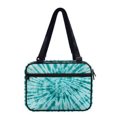 Turquoise Tie Dye Print Double Strap Bible Bag