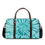 Turquoise Tie Dye Print Duffle Bag