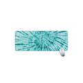 Turquoise Tie Dye Print Extended Mouse Pad