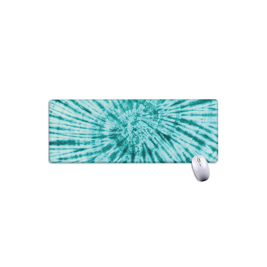 Turquoise Tie Dye Print Extended Mouse Pad