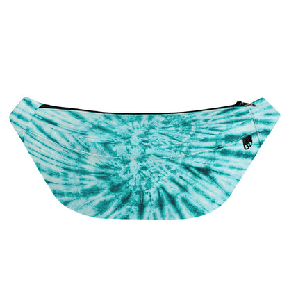 Turquoise Tie Dye Print Fanny Pack