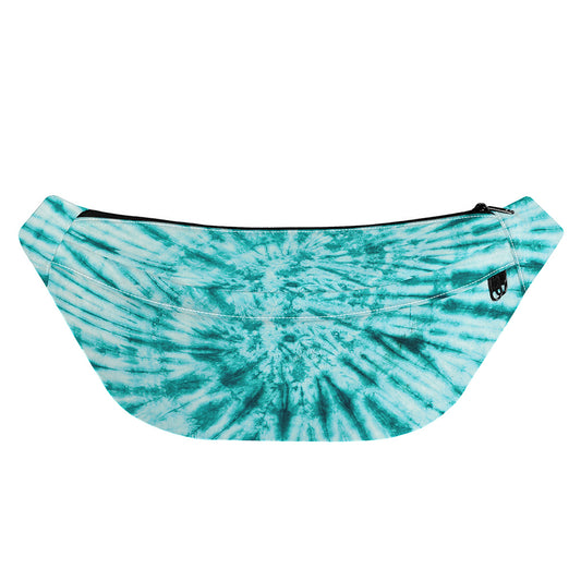 Turquoise Tie Dye Print Fanny Pack