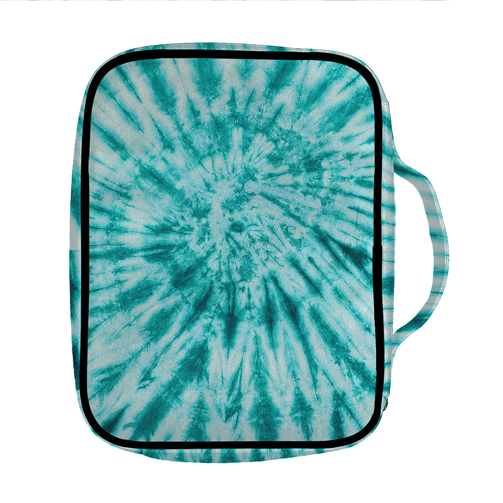 Turquoise Tie Dye Print Front Pocket Bible Bag